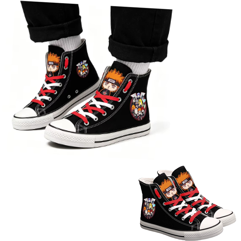 Anime Cosplay Idea - Tênis de Lona Cano Alto Naruto