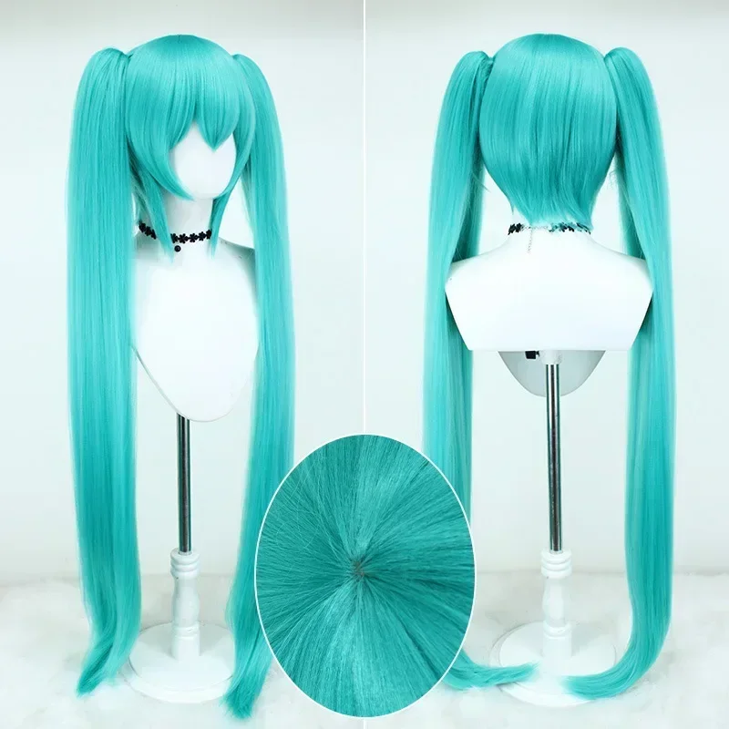 Anime Cosplay Blue Hair - Peruca de Cosplay Miku 2026, 105cm