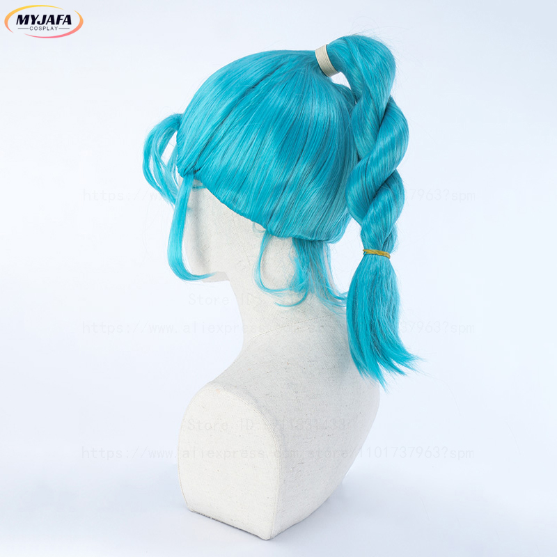 Anime Cosplay Blue Hair - Bulma peruca cosplay buruma peruca azul