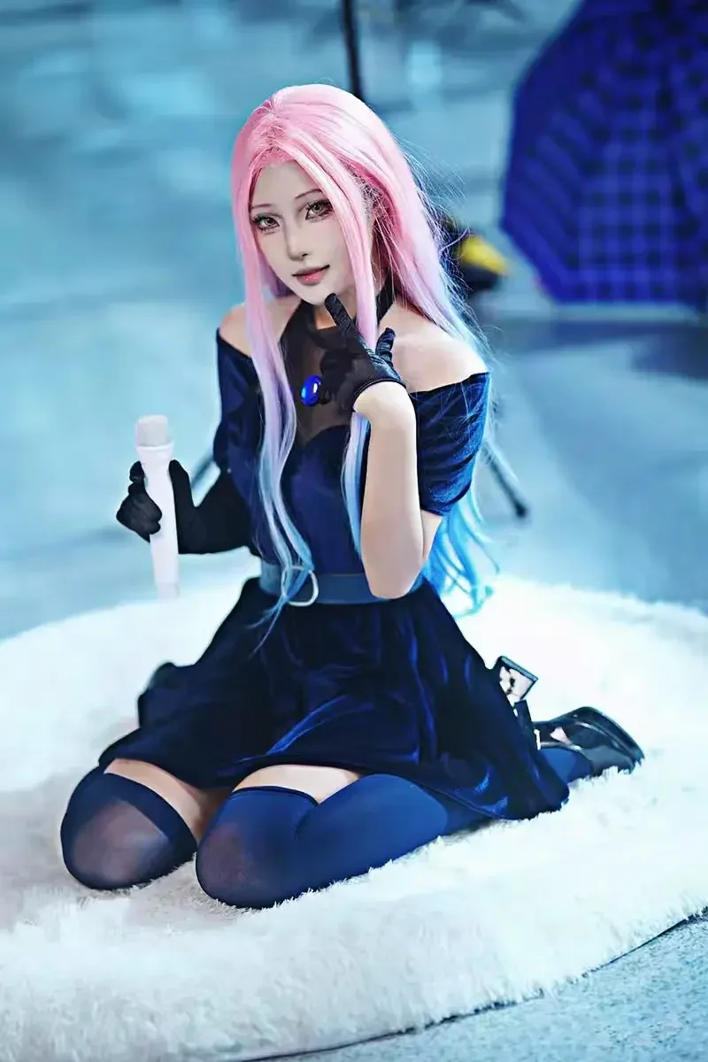 Anime Cosplay Blue Hair - 2026 Mizi Fantasia de Cosplay de