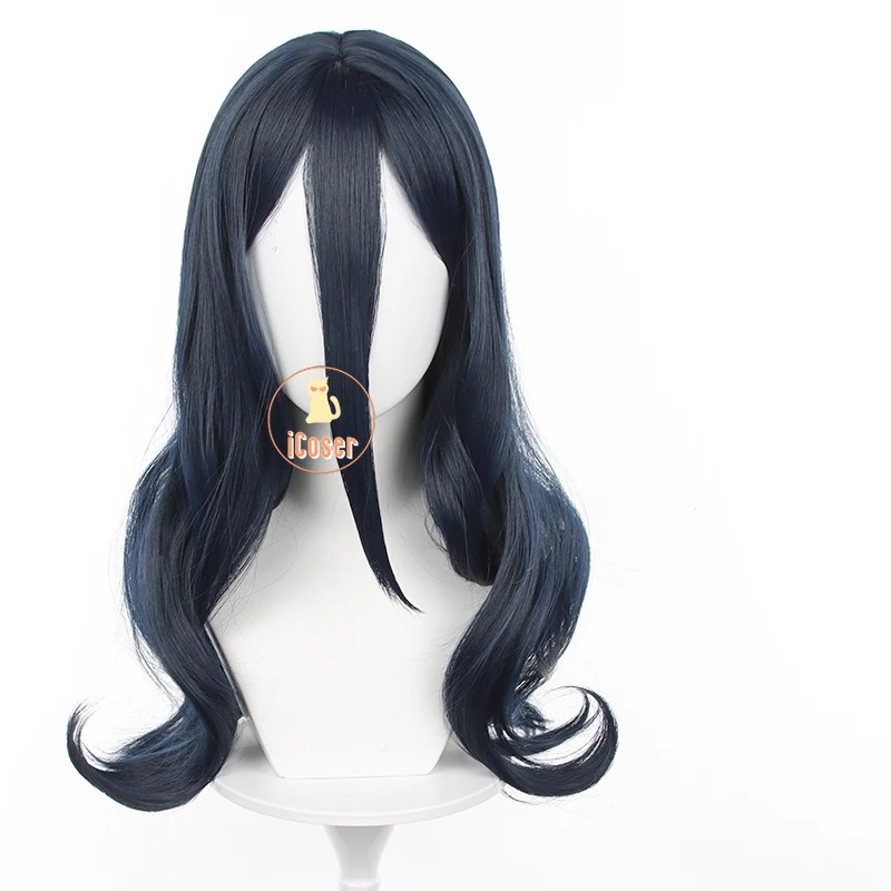 3,v;5'h\8/Peruca de cosplay de - Anime Cosplay Blue Hair avaliação e preço