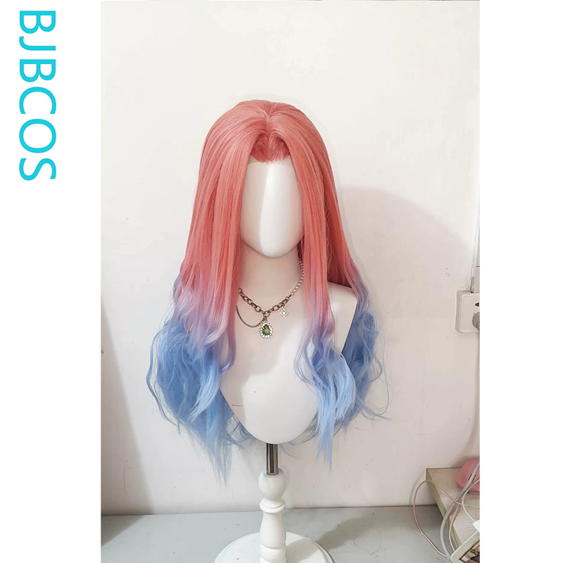 Peruca Estilizada ‌ Peruca Cos - Anime Cosplay Blue Hair avaliação e preço