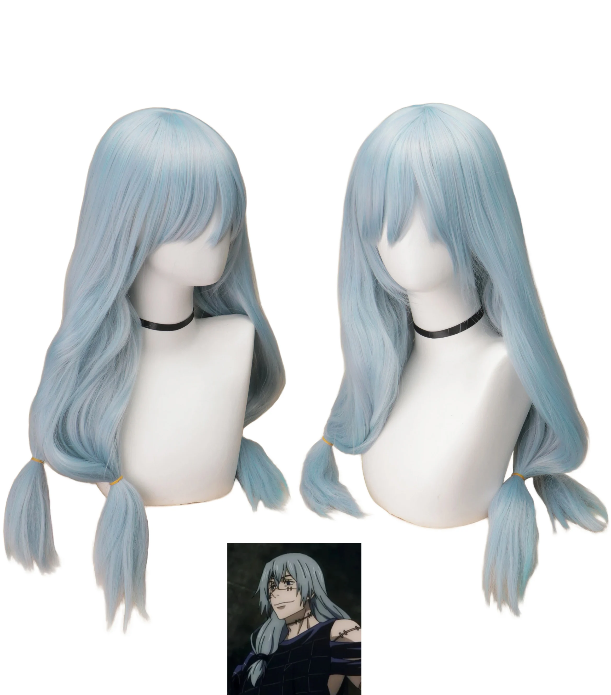 Anime mahito cosplay jujutsu k - Anime Cosplay Blue Hair avaliação e preço