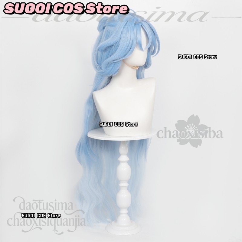 C921Peruca Cosplay de Anime e  - Anime Cosplay Blue Hair avaliação e preço