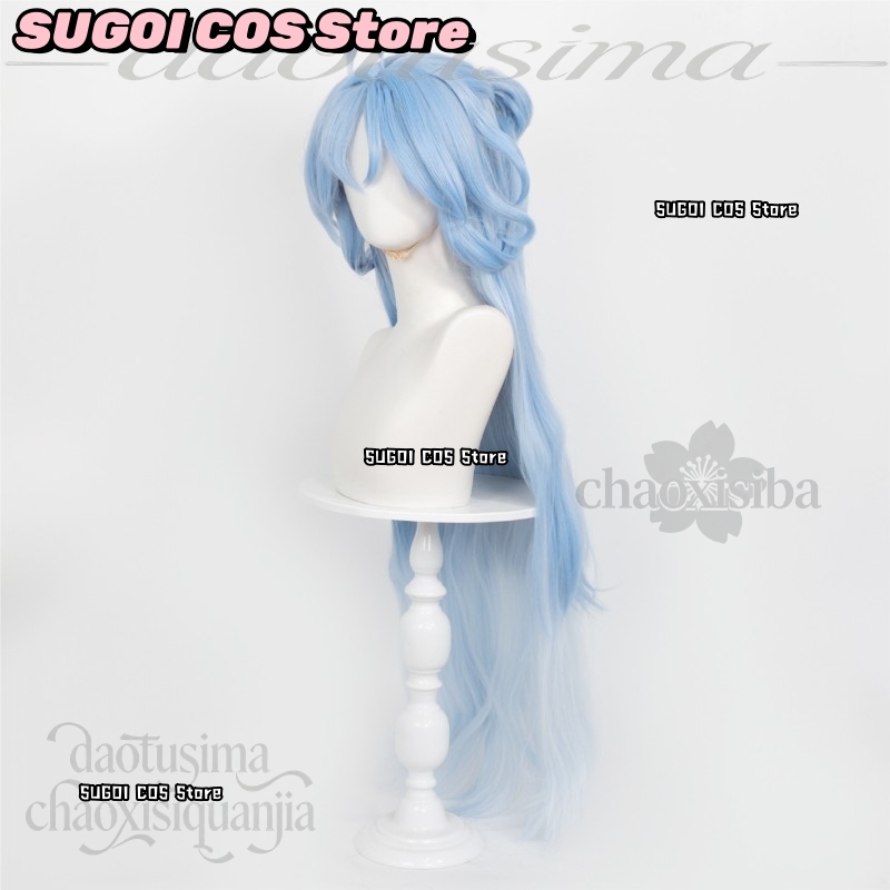 C921Peruca Cosplay de Anime e  - Anime Cosplay Blue Hair avaliação e preço