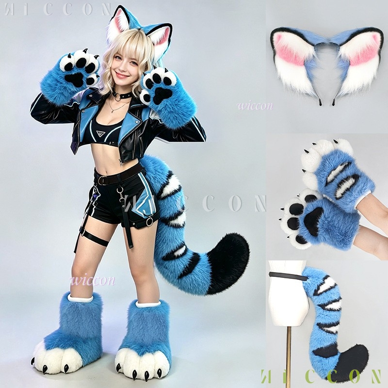 Conjunto de orelhas e cauda de - Anime Cosplay Ladies avaliação e preço