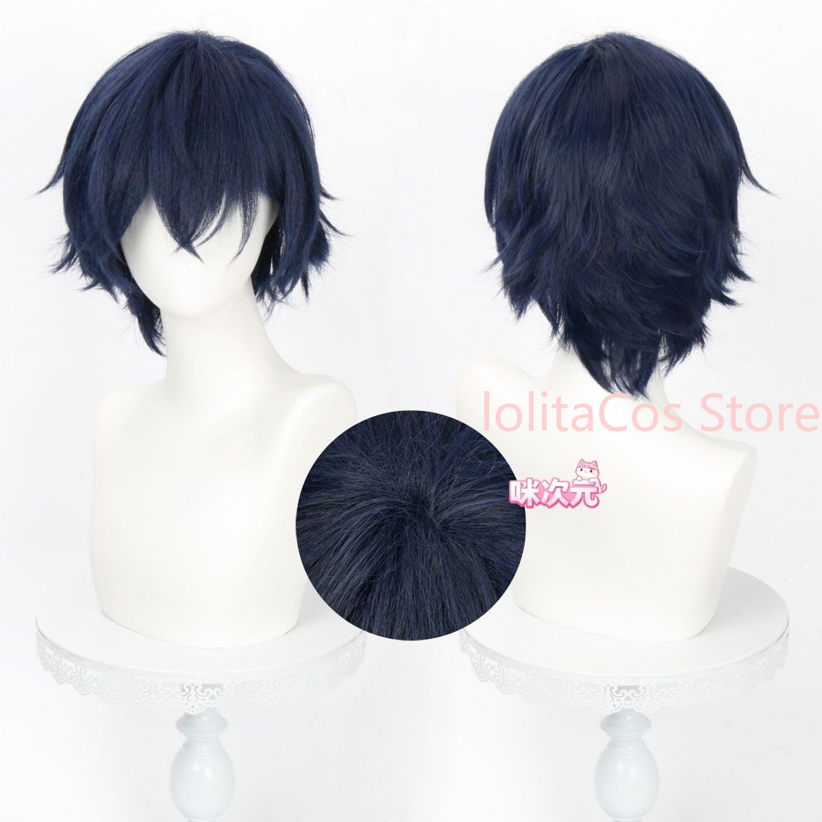 Peruca de Cosplay Valeriy de G - Anime Cosplay Blue Hair avaliação e preço