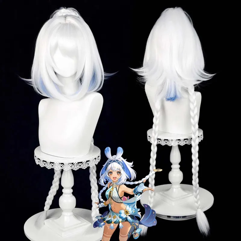 Le Cool Genshin Impact Mualani - Anime Cosplay Blue Hair avaliação e preço