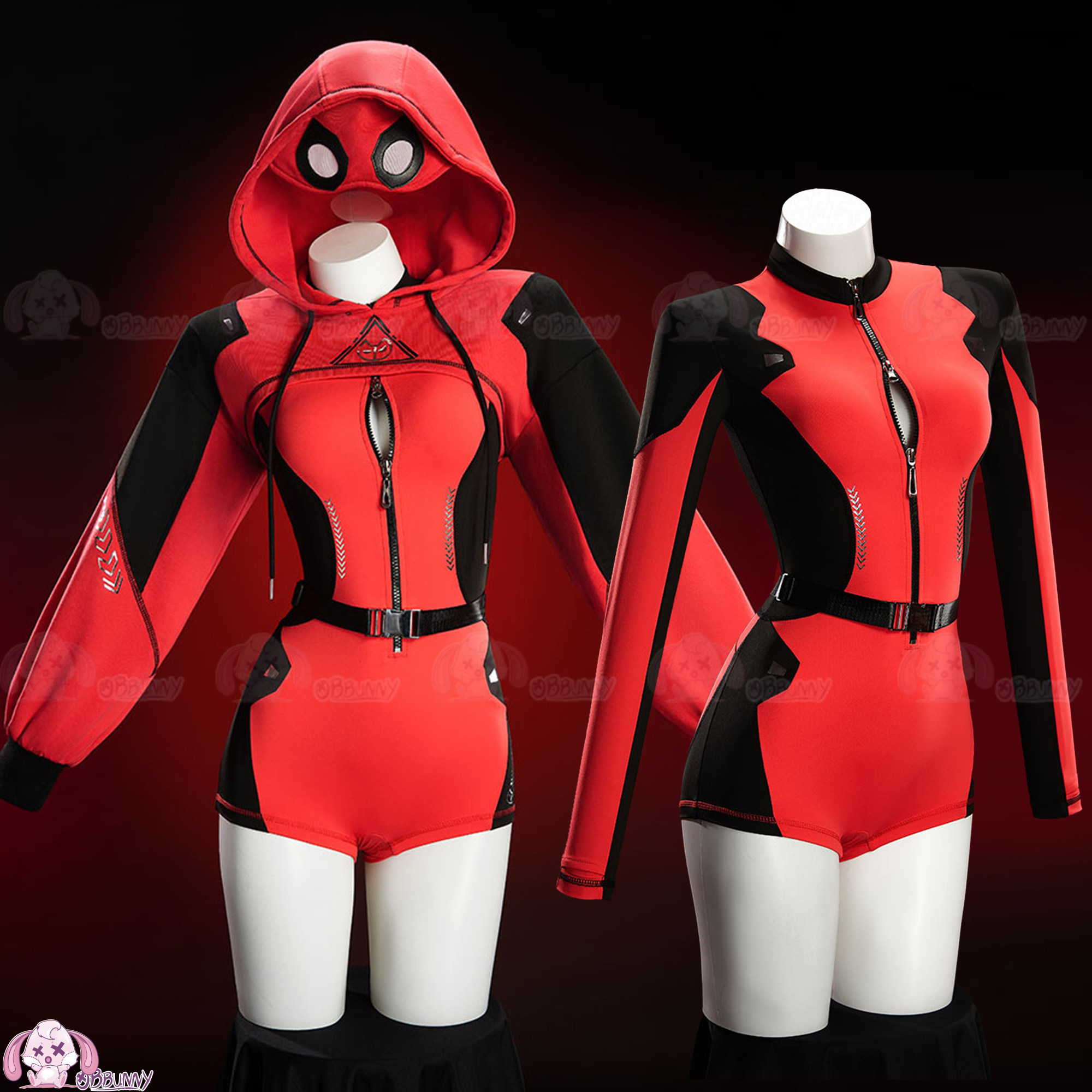 Fantasia de Cosplay DeadPooing - Anime Cosplay Jumpsuit avaliação e preço